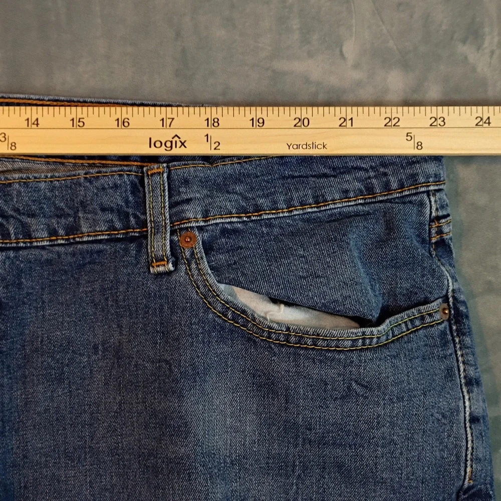 Levis 541 Athletic Taper Mens Blue Denim Jeans Size 48x29 Medium Wash 540196